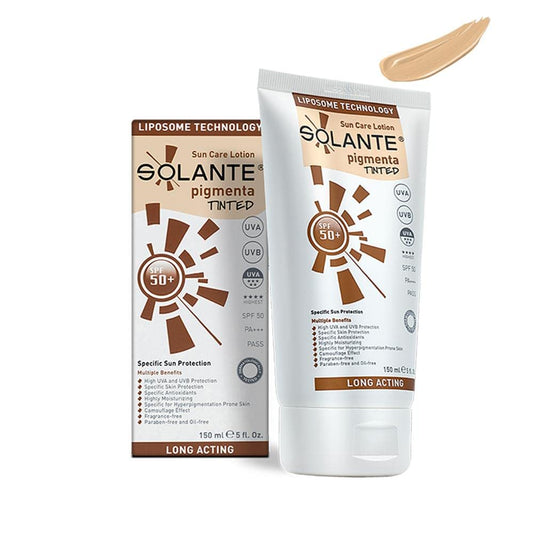 Solante Pigmenta tinted SPF 50+ sunscreen, 150 ml