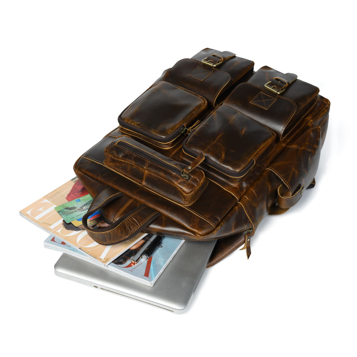 Prime Multi Functional Backpack by Classy Leather Bags