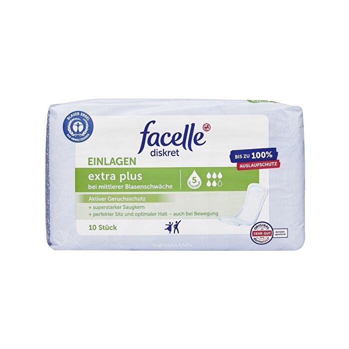 Facelle Discreet Extra Plus bladder pads, pack of 10
