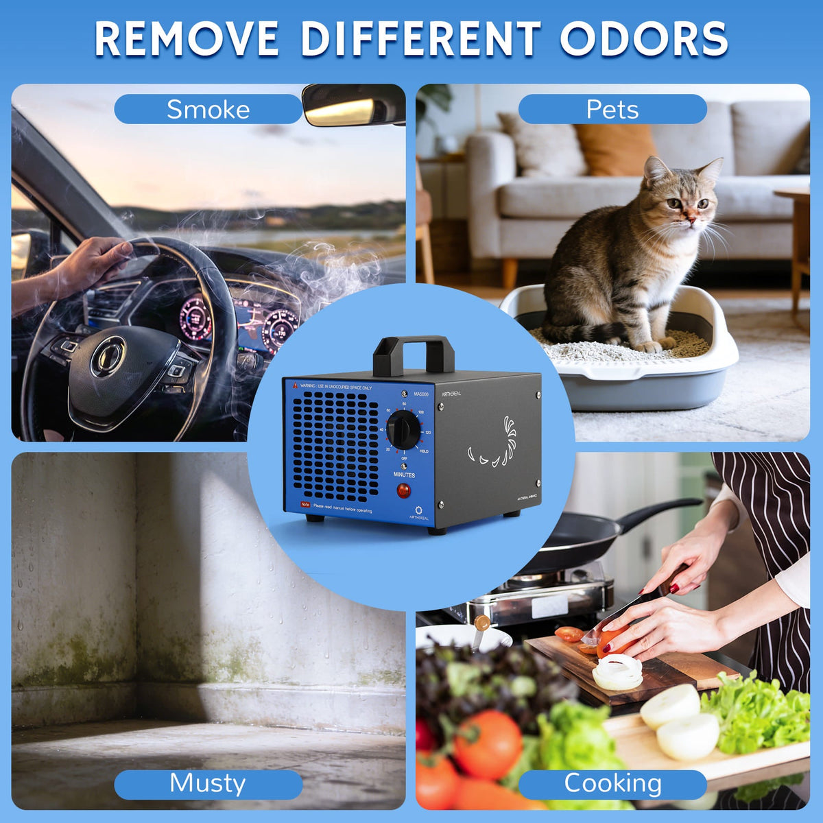 MA5000 Ozone Generator, Replaceable Ozone Plate Option by Airthereal