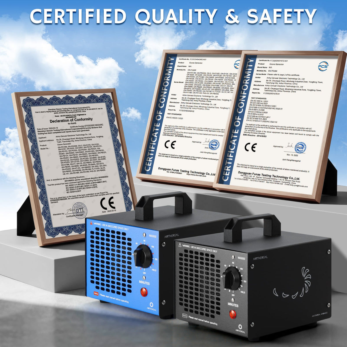 MA5000 Ozone Generator, Replaceable Ozone Plate Option by Airthereal