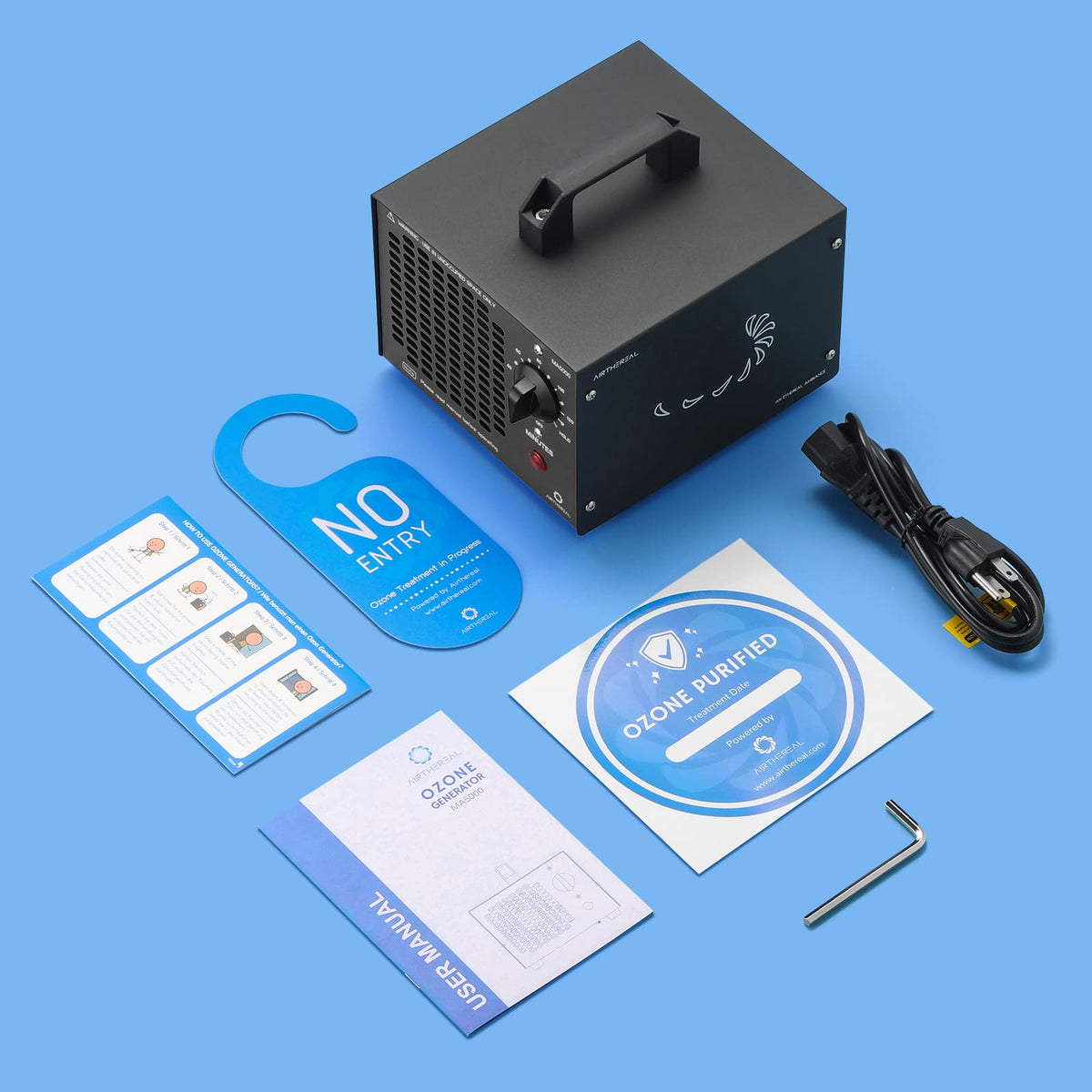 MA5000 Ozone Generator, Replaceable Ozone Plate Option by Airthereal