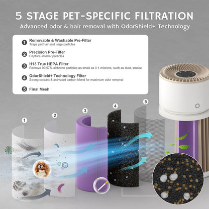 Glory Days AGH400 Pet Air Purifier - European version by Airthereal
