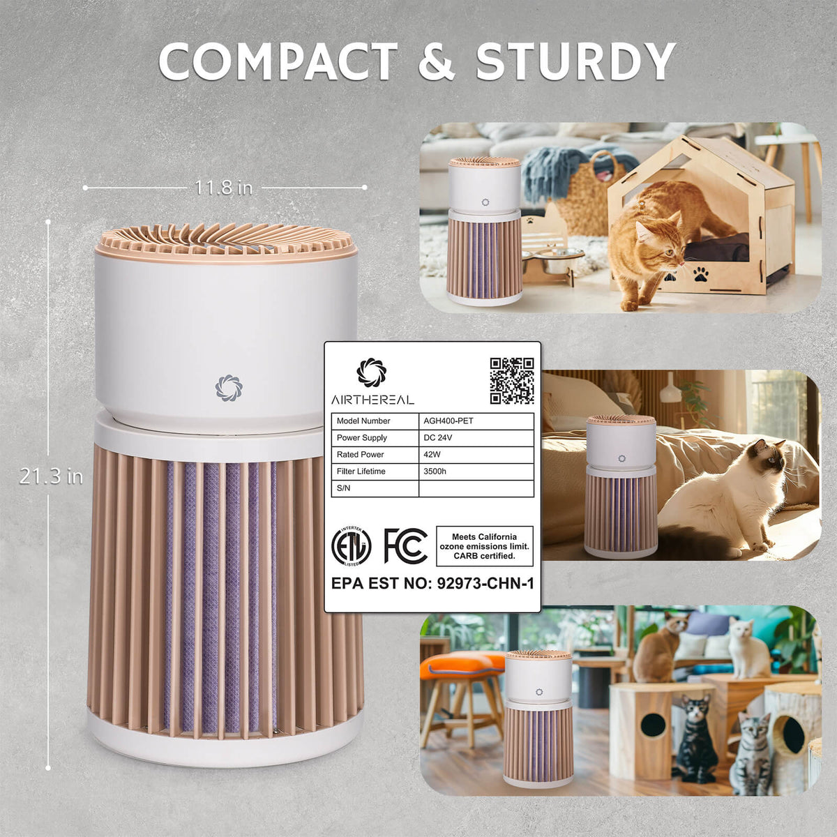 Glory Days AGH400 Pet Air Purifier - European version by Airthereal