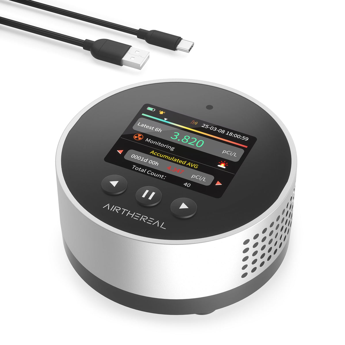 RM-65 Radon Detector for Home Basement by Airthereal