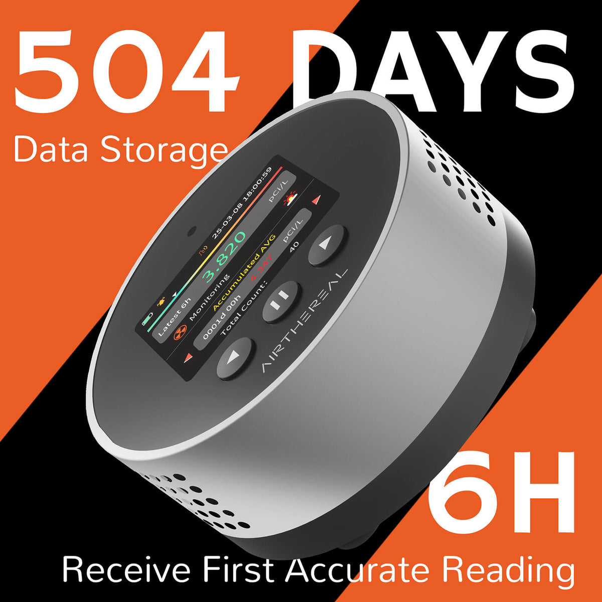 RM-65 Radon Detector for Home Basement by Airthereal