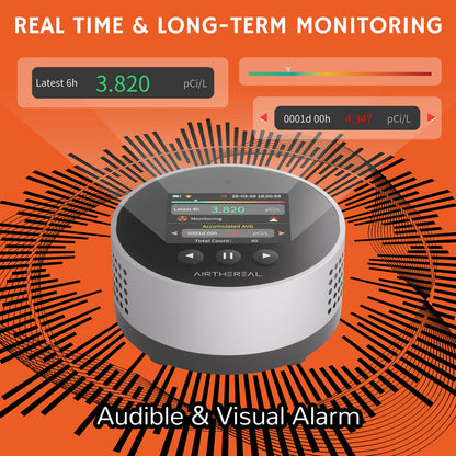 RM-65 Radon Detector for Home Basement by Airthereal