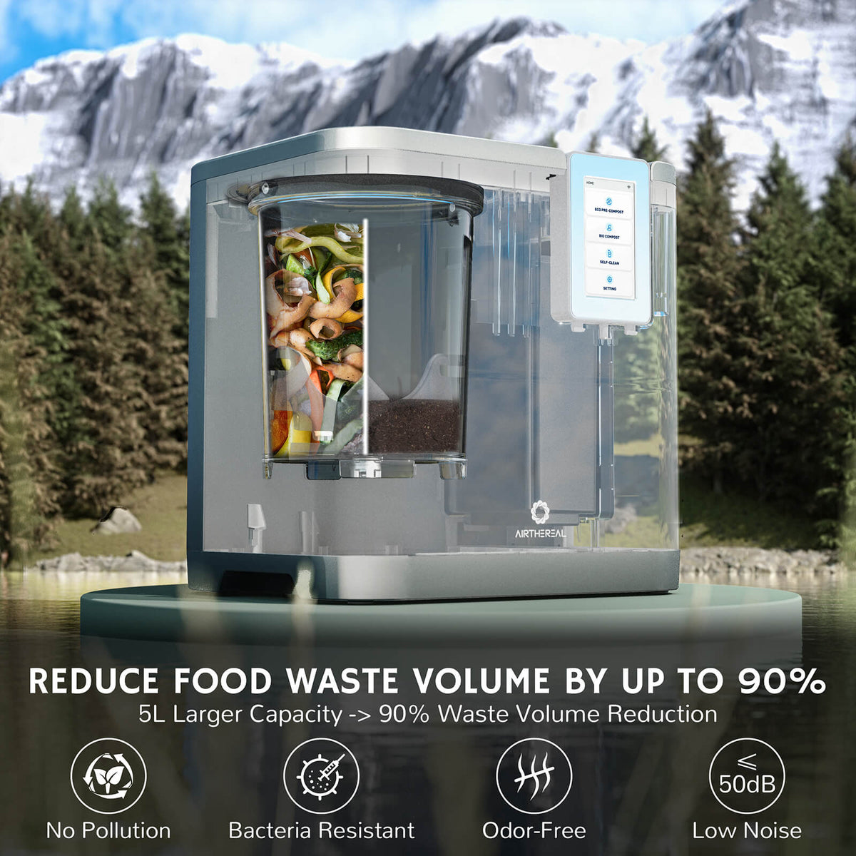 Revive R800 5L WiFi Kitchen Composter by Airthereal