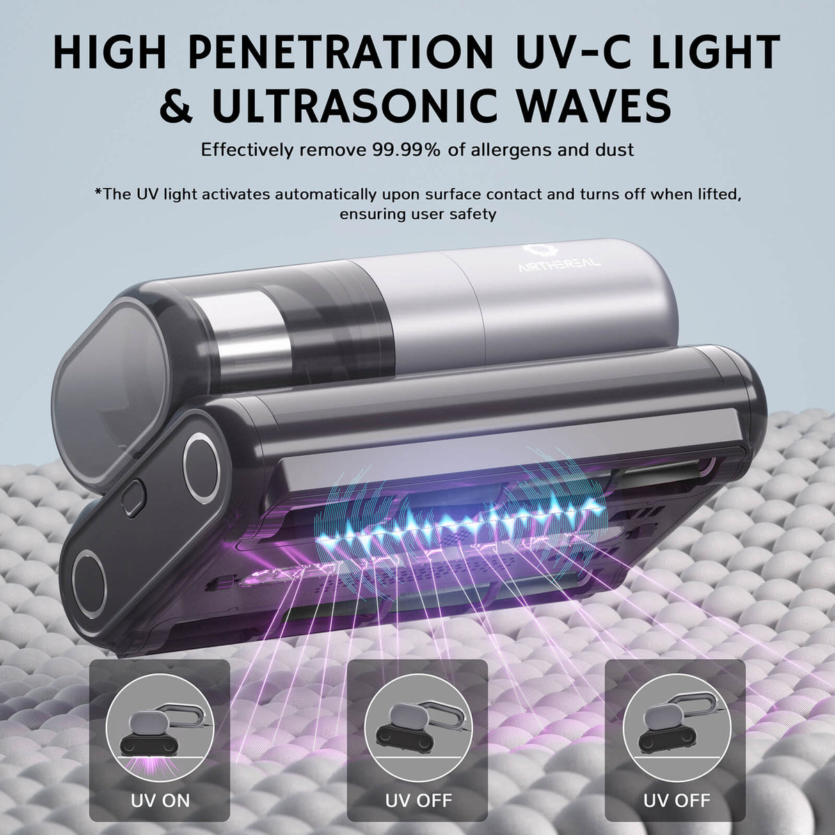 M1 UV Handheld Mattress Vacuum Cleaner by Airthereal