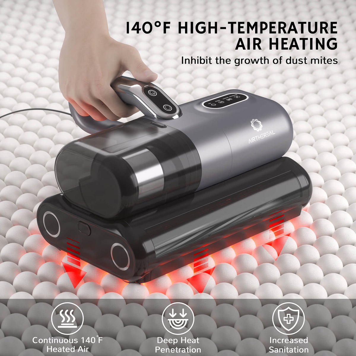 M1 UV Handheld Mattress Vacuum Cleaner by Airthereal