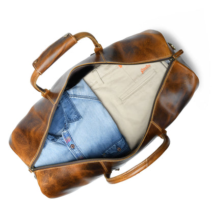 The Buffalo Traveller- Caramel by Classy Leather Bags