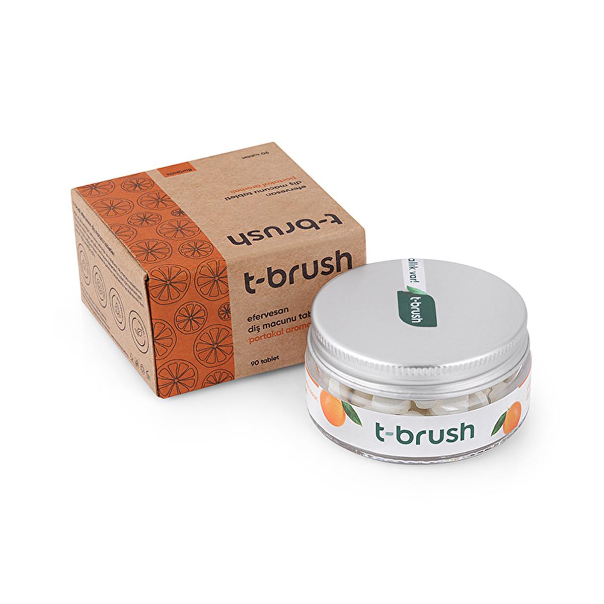 T-Brush natural fluoride-free toothpaste tablets, 90 count