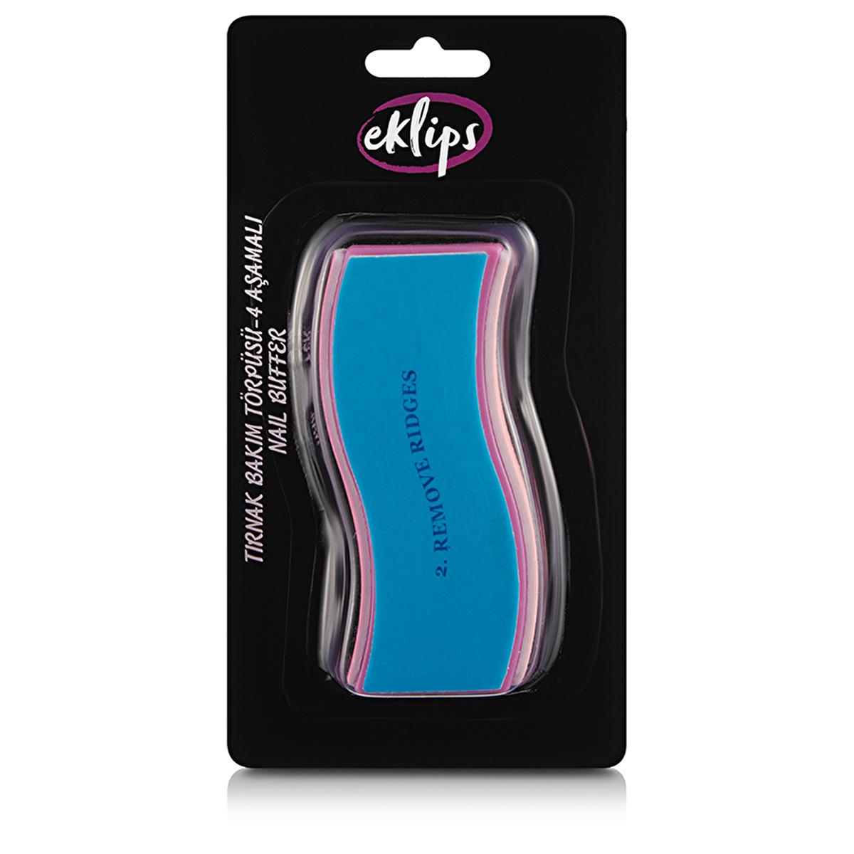 Eklips 4-Step Nail Care File Kit for Manicure and Nail Grooming - Professional Nail Shaping and Polishing Tool by Beauty Care Bag