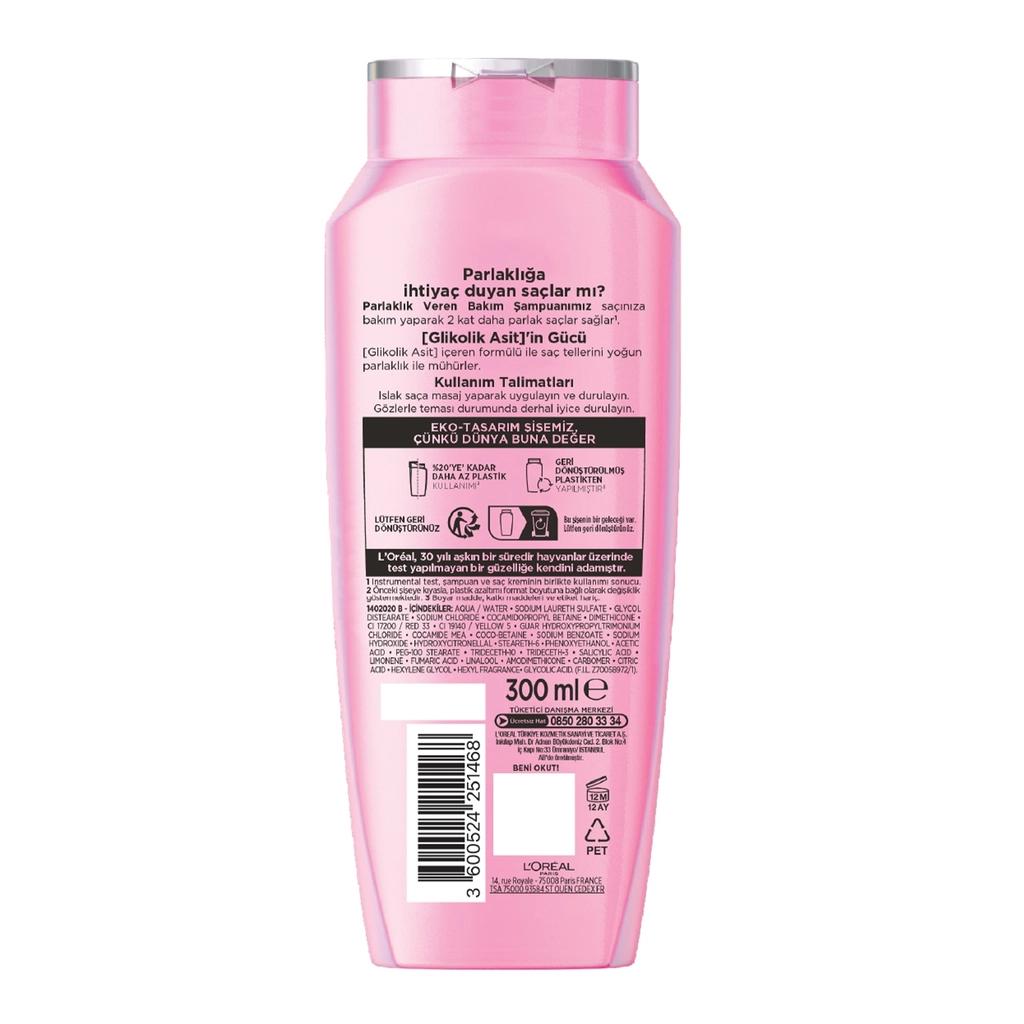 L'Oreal Paris Elseve Glycolic Gloss Shine Shampoo 300ml by Beauty Care Bag