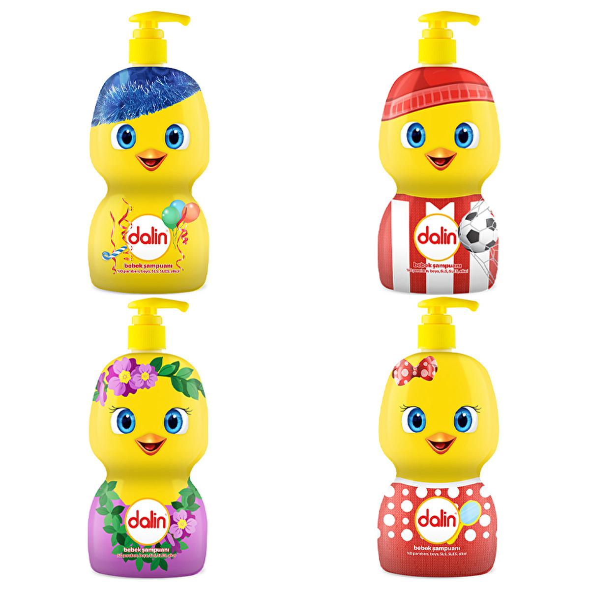 Dalin Gentle Baby Shampoo with Fun Designs - Hypoallergenic & Dermatologically Tested, 16.91 fl oz by Beauty Care Bag