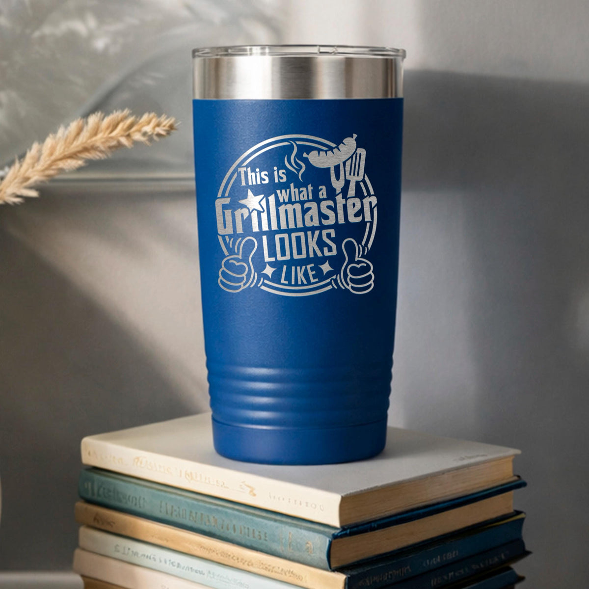 Grillmaster Tumbler - Insulated Stainless Steel Double Wall Tumbler For BBQ Gift by Joyful Moose