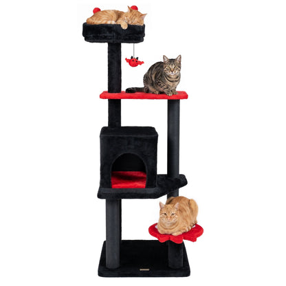 57-inch spooky gothic cat tree with platforms and scratching posts by GBruno Store, view 12