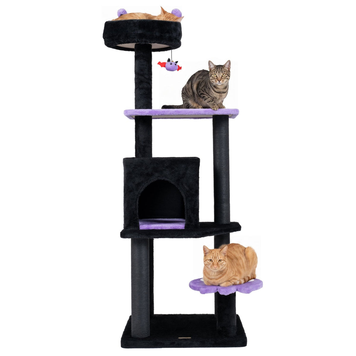57-inch spooky gothic cat tree with platforms and scratching posts by GBruno Store, view 4