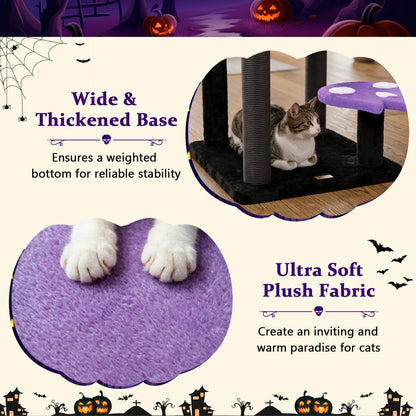 57-inch gothic cat tower with devil's ear perch, condo and spider toy by GBruno Store, view 8