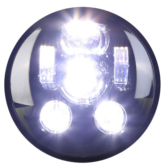 5.75-inch round LED motorcycle headlight with aluminum housing by EasyOptionXY