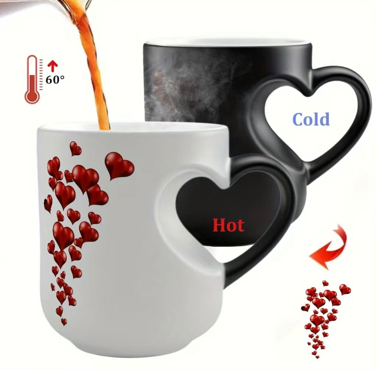 LoveReveal Color-Change Heart Mug by V.I.P Digital Presence