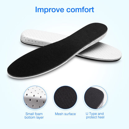 Men Women Invisible Height Increase Insoles Heel Lift Taller Shoe by Puce Gaia