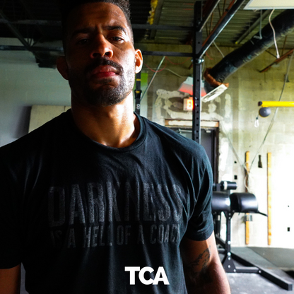 Darkness is a HELL of a Coach - Tee by Tango Charlie Apparel