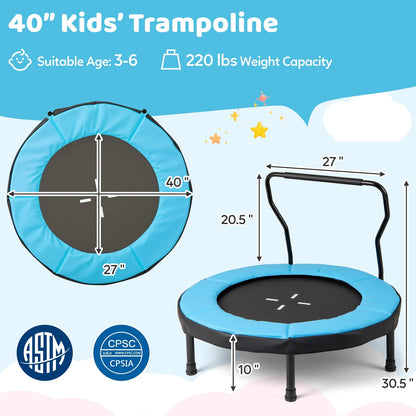 40 inch indoor outdoor kids fitness trampoline, GBruno Store, view 8