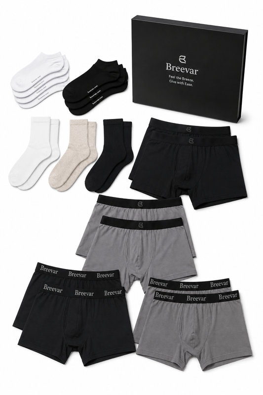 Cool & Fresh Deluxe Underwear & Socks Gift Box by Breevar