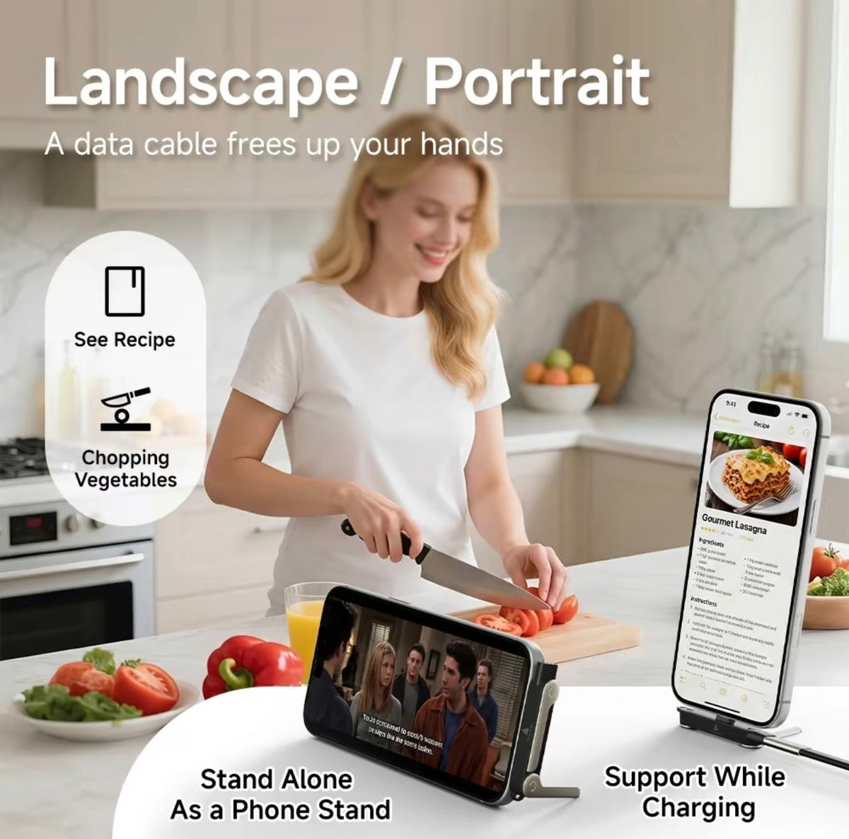 ChargeStand Upgraded Cable by V.I.P Digital Presence