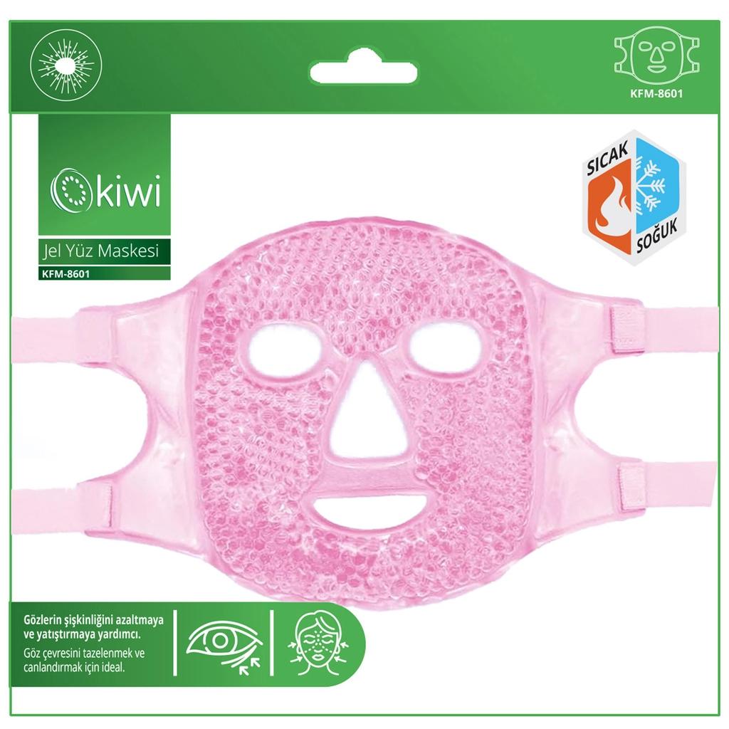 Kiwi Gel Face Mask KFM-8601 Cooling & Hydrating Mask by Beauty Care Bag