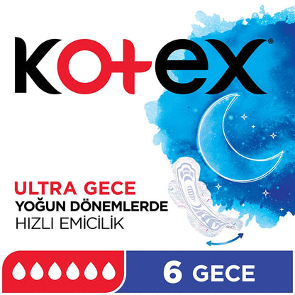 Kotex Ultra Absorbent Sanitary Pads - Comfortable, Winged, Long-Lasting Protection for Women by Beauty Care Bag