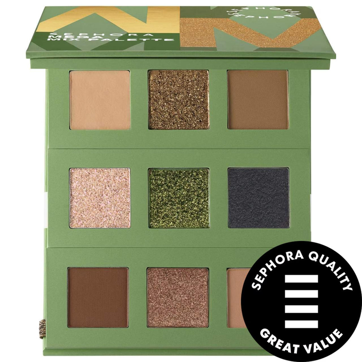 Mega Mix: Customizable Eyeshadow Palette - Create Your Own Blends, Matte, Glitter, Nude Shades by Beauty Care Bag