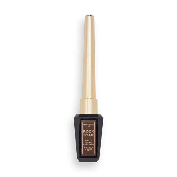 Revolution Pro Rockstar Matte Brown Liquid Eyeliner: Long-Lasting, Smudge-Proof Brown Eye Makeup for a Natural, Sophisticated Look by Beauty Care Bag