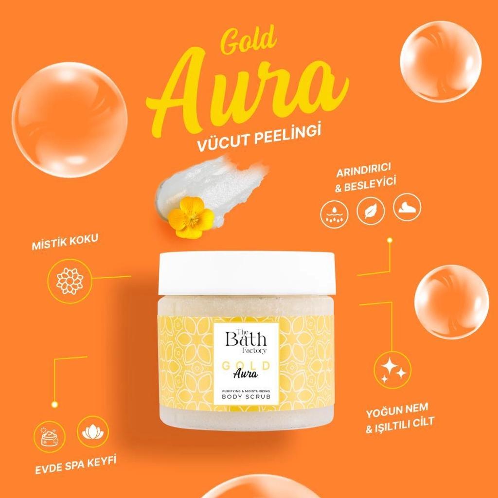 The Bath Factory Gold Aura Body Scrub 300g by Beauty Care Bag