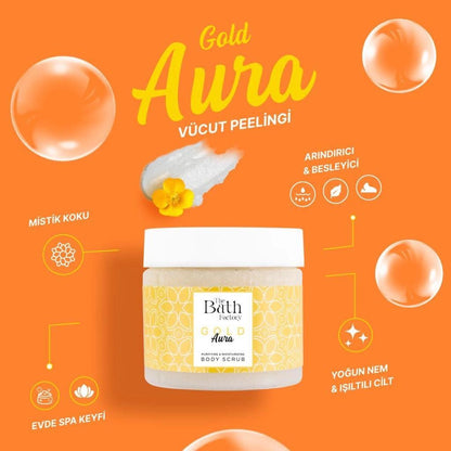 The Bath Factory Gold Aura Body Scrub 300g by Beauty Care Bag