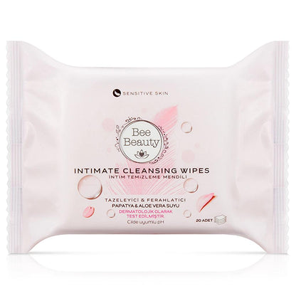 Bee Beauty Intimate Cleansing Wipes for Freshness 20 Count by Beauty Care Bag