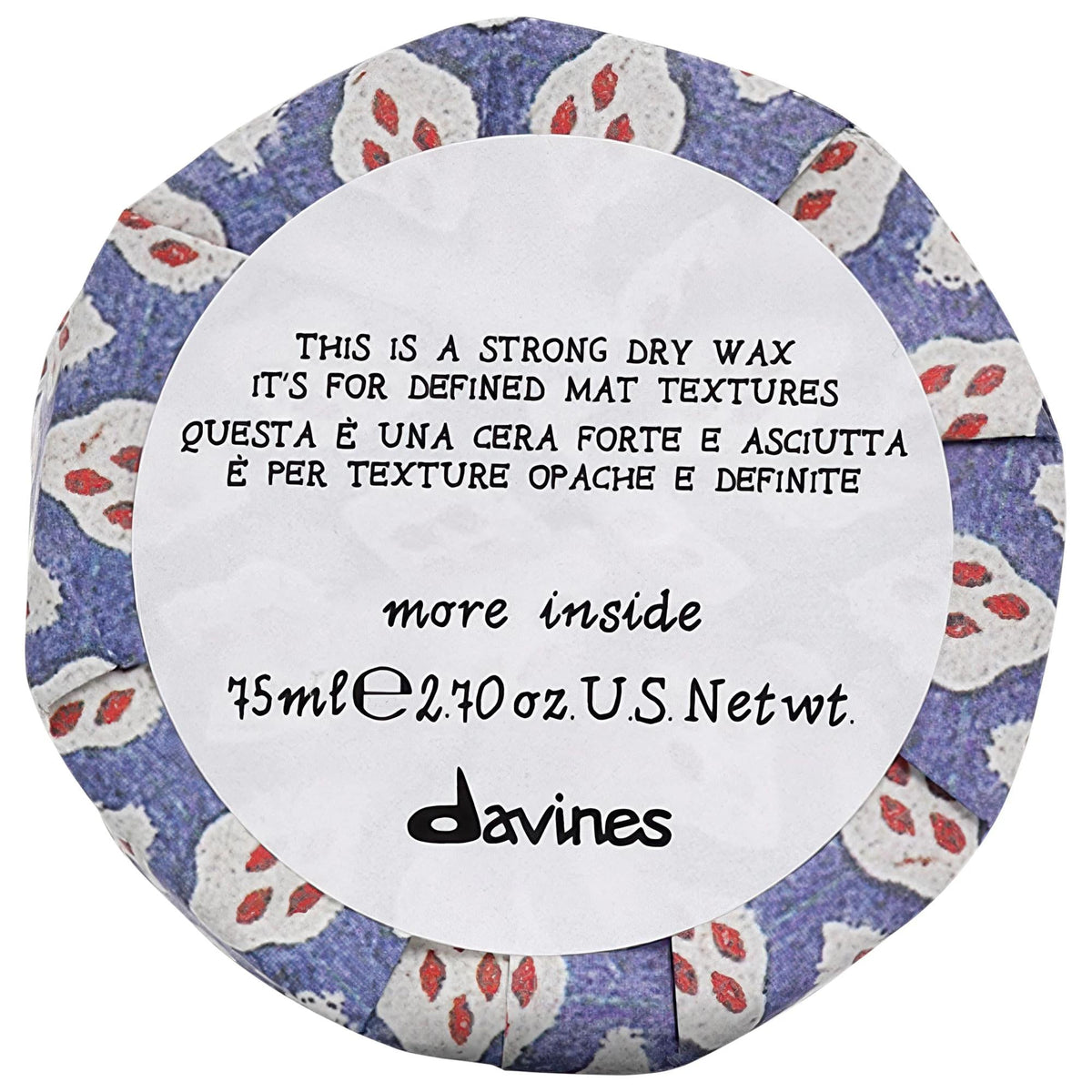 This Is A Strong Dry Wax matte texturizing hair wax