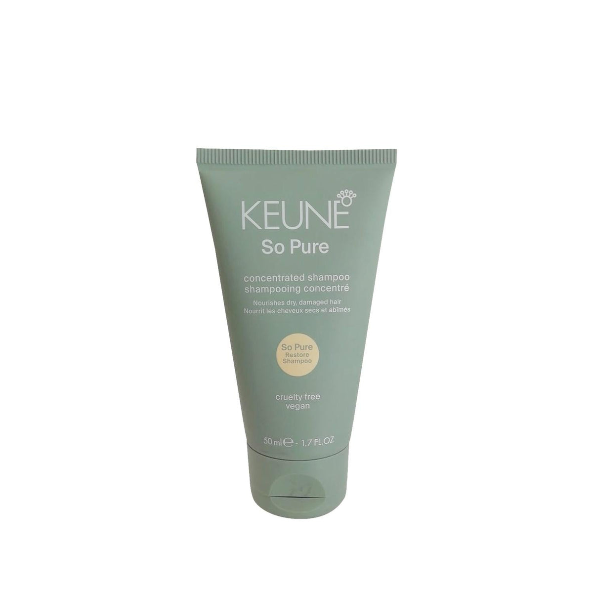 Keune So Pure Restore Shampoo: Revitalize Damaged Hair - Natural, Travel Size (50ml) by Beauty Care Bag