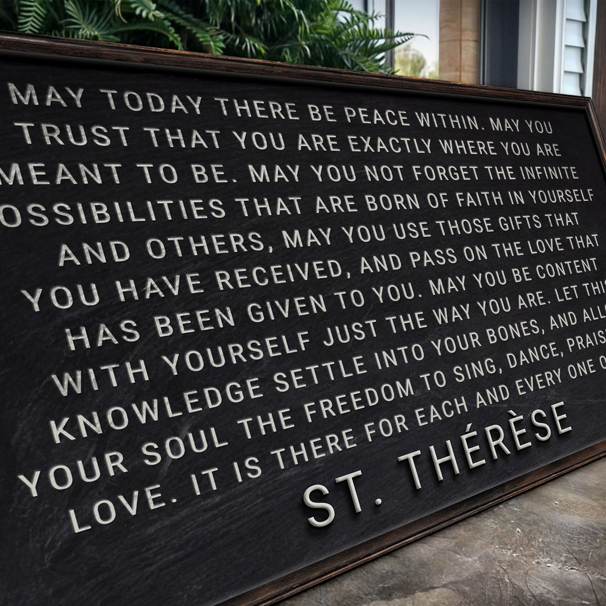 May Today There Be Peace Within Faith Sign by Tailored Canvases