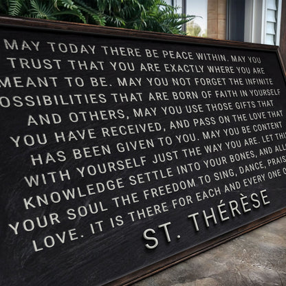 May Today There Be Peace Within Faith Sign by Tailored Canvases