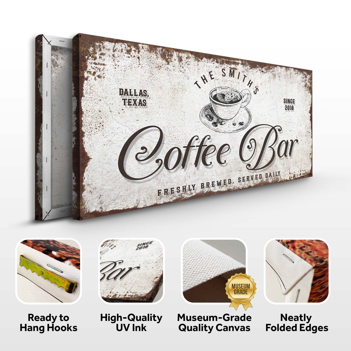 Coffee Bar Sign by Tailored Canvases