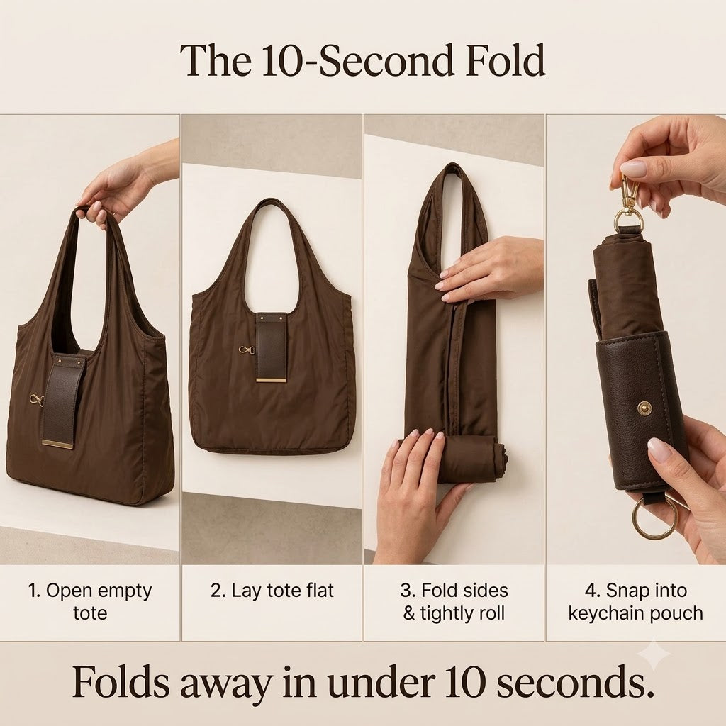 Galaxo Keychain Tote — Folds Small, Carries Big by Galaxo Store
