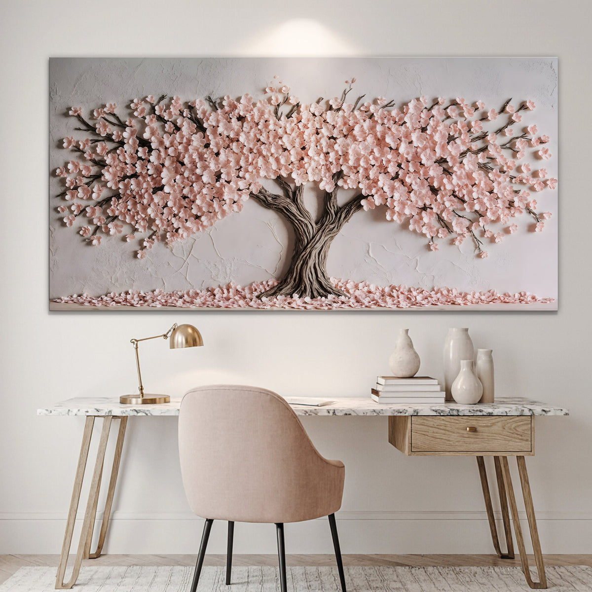 Blush Blossom Wall Art by Tailored Canvases