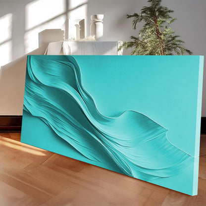 Turquoise Minimalist Wall Art by Tailored Canvases
