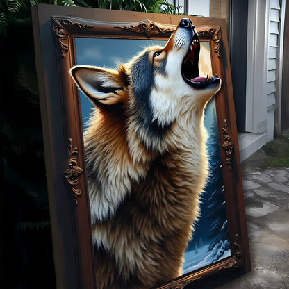 3D Wolf Wall Art by Tailored Canvases