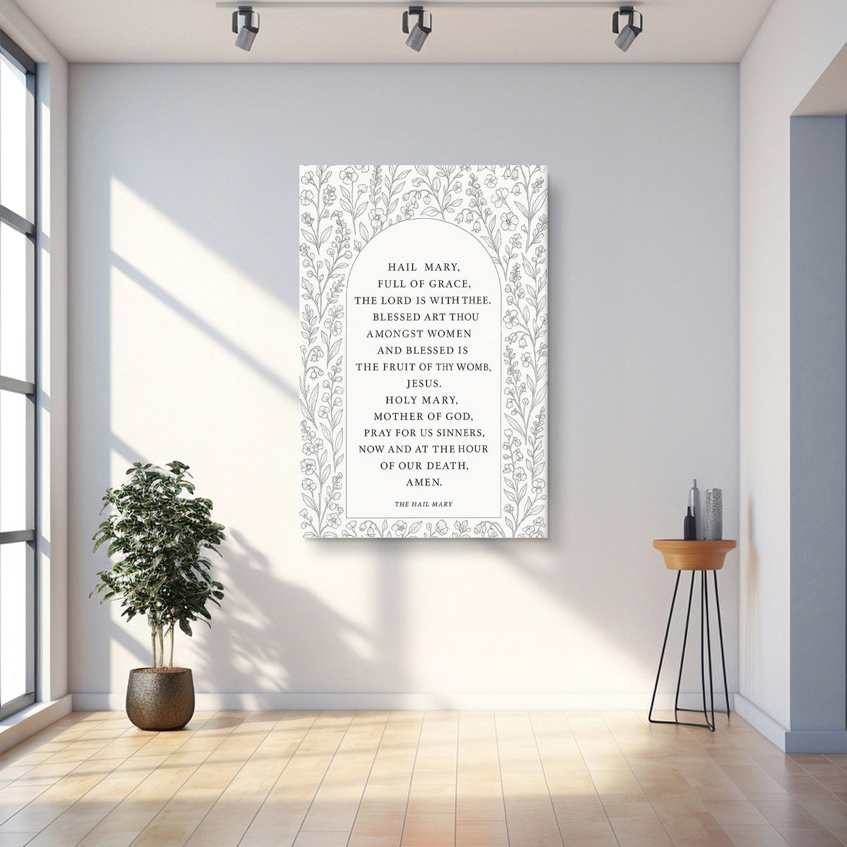 The Hail Mary Faith Sign III by Tailored Canvases