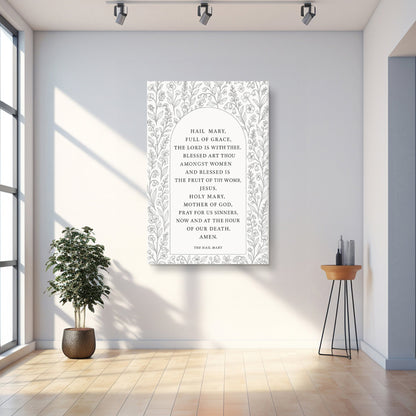 The Hail Mary Faith Sign III by Tailored Canvases