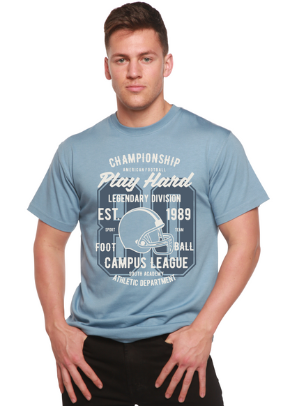 Play Hard men's bamboo graphic T-shirt – view 5