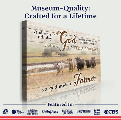 On The 8th Day God Made A Farmer Sign III by Tailored Canvases
